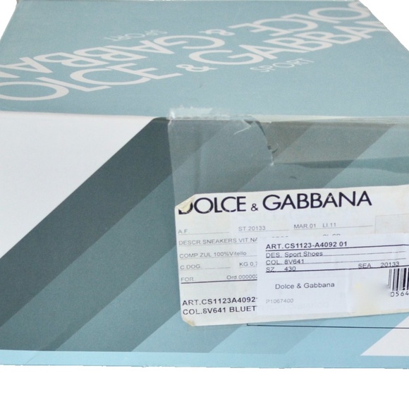 NIB AUTHENTIC DOLCE & GABBANA SUEDE SNEAKERS - Picture 7 of 7